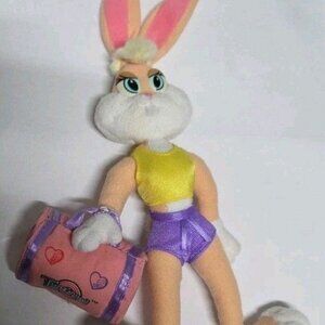 Vintage 1996 McDonalds Space Jam Lola Bunny W/ Bag Looney Tunes Plush